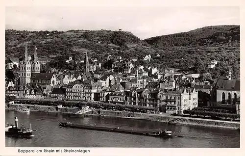 Boppard am Rhein mit Rheinanlagen gl1955 161.625