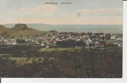 Weinsberg Totalansicht mit Burg Weibertreu gl1912 223.936