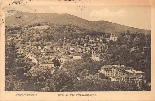 Baden-Baden Blick von der Friedrichshöhe gl1926 157.516