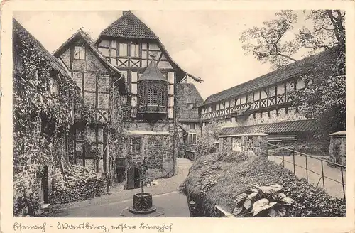 Eisenach - Die Wartburg Der Burghof gl1936 155.843