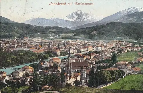 Innsbruck mit Serlesspitze gl1905 E0277
