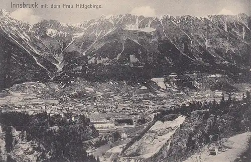 Innsbruck mit dem Frau Hittgebirge ngl E0276