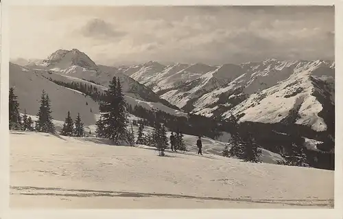 Österr. Berglandschaft im Schnee gl1930 E0286