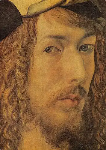 ALBRECHT DÜRER Selbstbildnis Ausschnit Künstlerkarte ngl 156.958