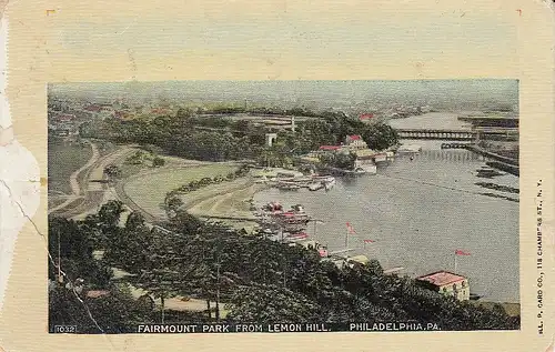 USA Philadelphia, Pa., Fairmont Park from Lemon Hill glum 1910? E0304