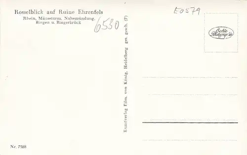 Bingen am Rhein, Blick von der Rossel ngl E0579