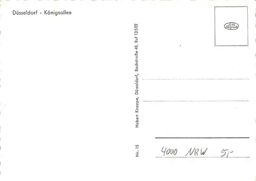 Düsseldorf Königsallee ngl 160.780