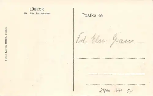 Lübeck Alte Salzspeicher ngl 161.929