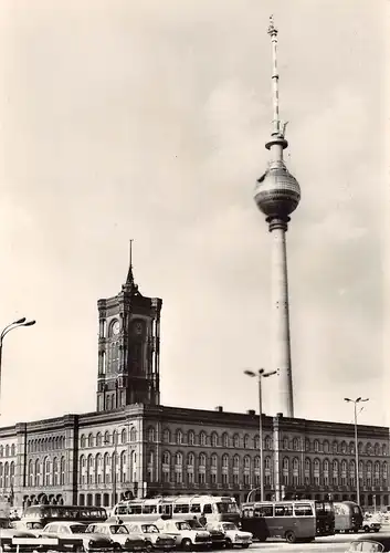 Berlin Rathaus und Fernsehturm ngl 157.878