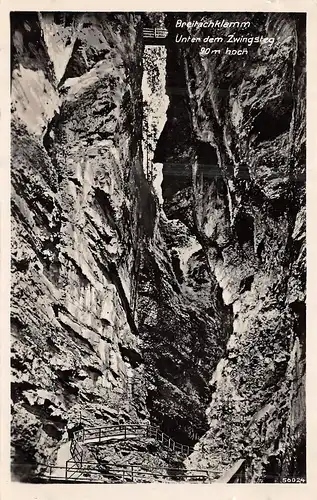 Breitachklamm bei Oberstdorf-Tiefenbach - Unter dem Zwingsteg ngl 159.178