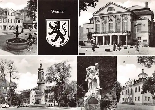 Weimar - Schillerhaus Gänsemännchenbrunnen 5 Ansichten ngl 157.924