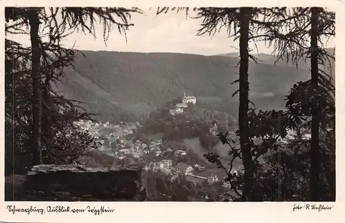 Schwarzburg Ausblick vom Trippstein gl1935 162.517