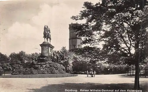 Duisburg Kaiser Wilhelm-Denkmal auf dem Kaiserberg gl1928 159.222