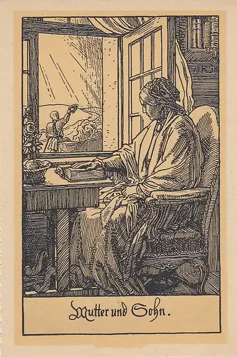 RUDOLF SCHÄFER Mutter und Sohn ngl E0495