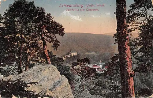 Schwarzburg Durchblick vom Trippstein ngl 162.537