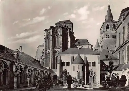 Trier/Mosel Blick Domfriedhof auf Dom Süd-West-Turm Kirche bahnpgl1961 160.843