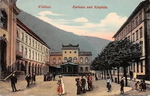 Bad Wildbad Kurhaus und Kurplatz gl1906 157.549