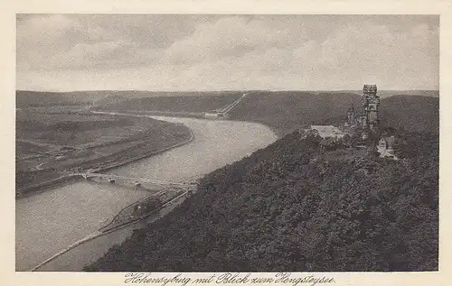 Hohensyburg bei Dortmund mit Blick zum Hengsteysee ngl E0556