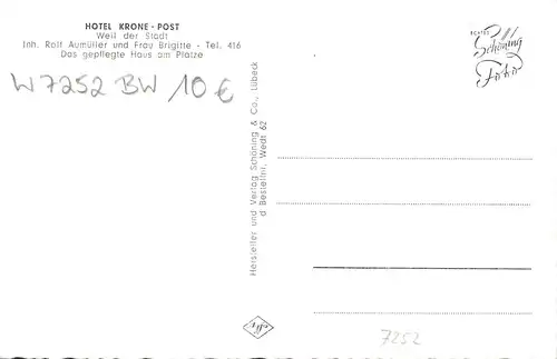 Weil der Stadt Hotel Krone-Post ngl 157.472