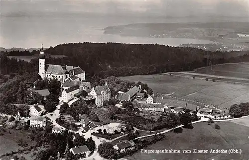 Kloster Andechs am Ammersee Flugzeugaufnahme gl1966 162.607