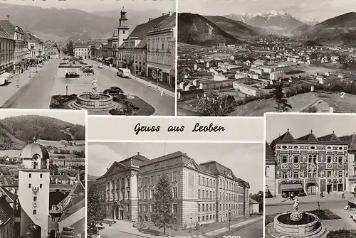 Gruss aus Leoben, Mehrbildkarte gl1965 E2152