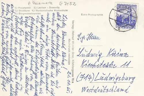 Gruss aus Leoben, Mehrbildkarte gl1965 E2152