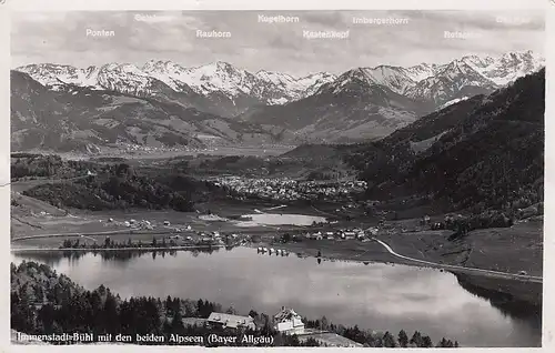 Immenstadt-Bühl im Allgäu mit den beiden Alpseen gl1950 E0555