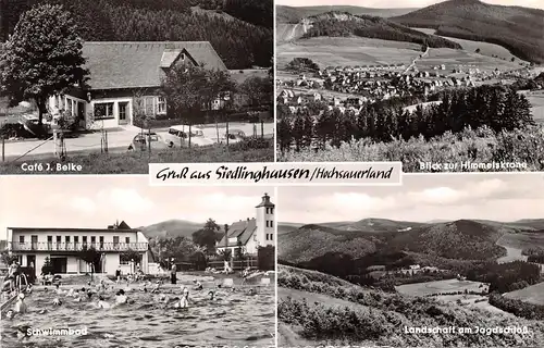 Siedlinghausen Café Belke Schwimmbad Jagdschloss Himmelskrone gl1966 163.411