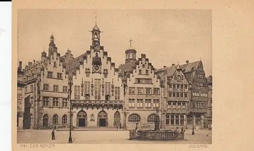 Frankfurt a. M. Der Römer mit Gerechtigkeitsbrunnen ngl E0575