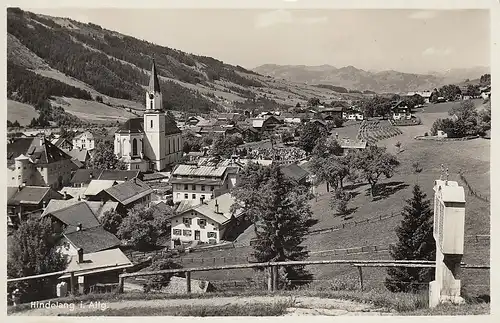 Blick auf Hindeland im Allgäu ngl D9739