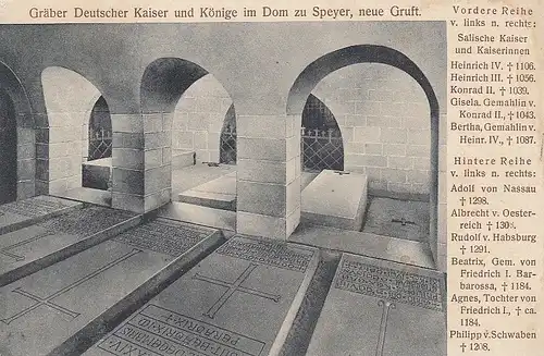 Speyer a.Rh. Dom, Neue Gruft gl1911 E0842