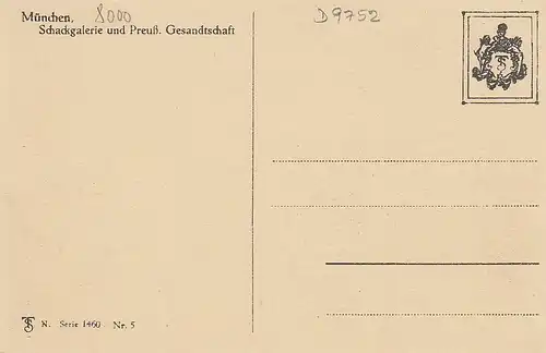 München Schackgalerie und Preuß.Gesandchaft ngl D9752