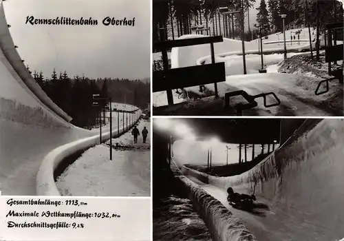 Rennschlittenbahn Oberhof glca.1960 158.816