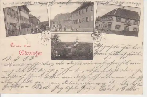 Wössingen - Panorama und Straßenpartien gl1903 225.796