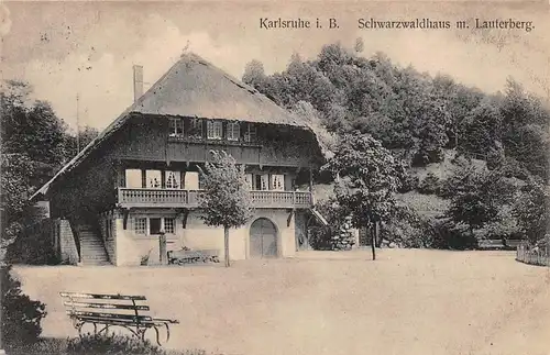 Karlsruhe Schwarzwaldhaus mit Lauterberg gl1913 157.662