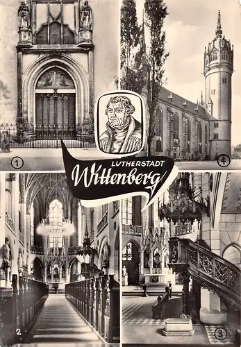 Lutherstadt Wittenberg Schlosskirche Thesentür Grab gl1960 158.846