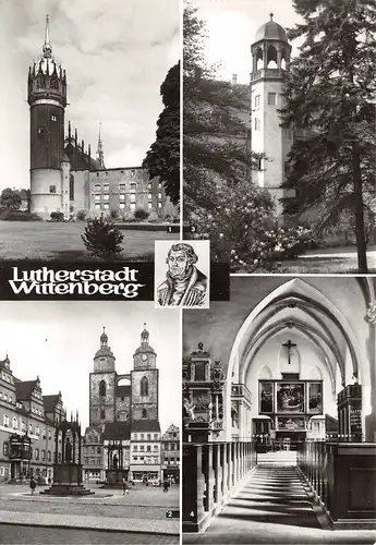 Lutherstadt Wittenberg - Lutherhaus Marktplatz Schloss mit Kirche ngl 158.190