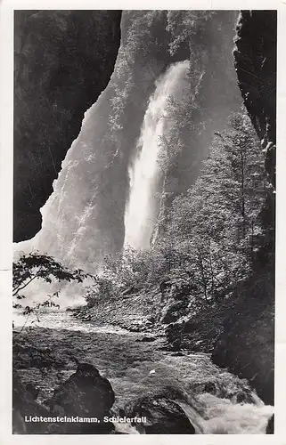 Lichtensteinklamm Schleierfall b.St.Johann, Pongau gl1953 E0912