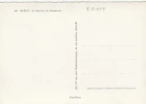 Murat (Cantal) Le Rocher de Bonnevie ngl E0104