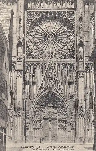 Strassburg, Münster, Hauptportal ngl E0114