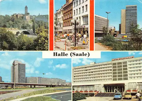 Halle (Saale) Teilansichten Mehrbildkarte gl1978 158.874