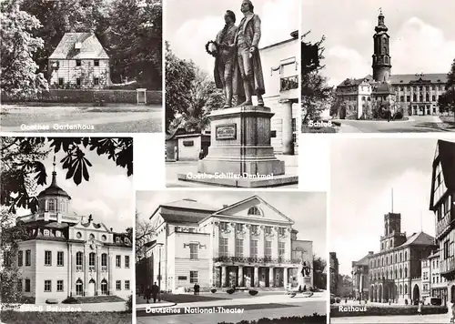 Weimar Goethehaus Goethe-Schiller-Denkmal Nationaltheater ngl 157.930