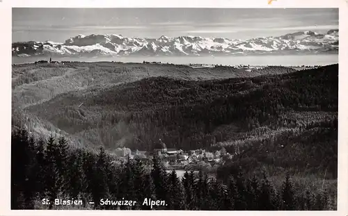 St. Blasien Panorama mit Schweizer Alpen ngl 157.752