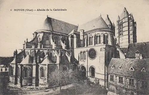 Noyon (Oise), Abside de la Cathédrale ngl E0705