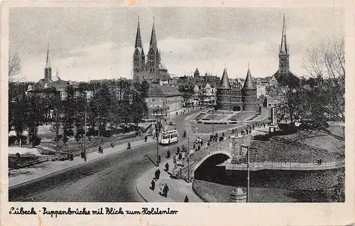 Lübeck - Puppenbrücke mit Blick zum Holstentor gl19? 159.360