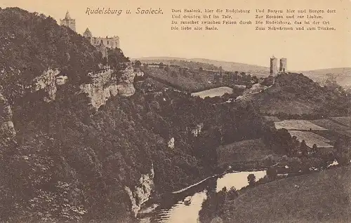 Rudelsburg und Saaleck, mit Gedicht feldpgl1916 E0152