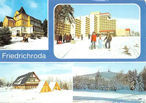 Friedrichroda Teilansichten im Schnee gl1989 158.991