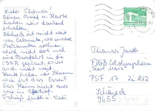 Naumburg (Saale) Dom Teilansichten gl1987 158.845