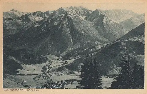 Bad Oberdorf-Hindelang i.Allgäu mit Hochvogel, Daumen, Nebelhorn ngl E1053