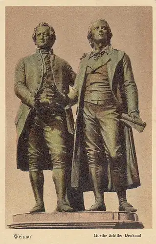 Weimar - Goethe- Schiller-Denkmal ngl E0241